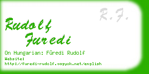 rudolf furedi business card